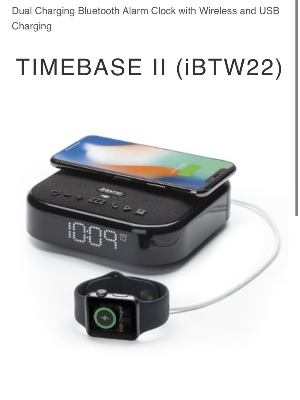 iHome TimeBase II - Picture 3 of 7